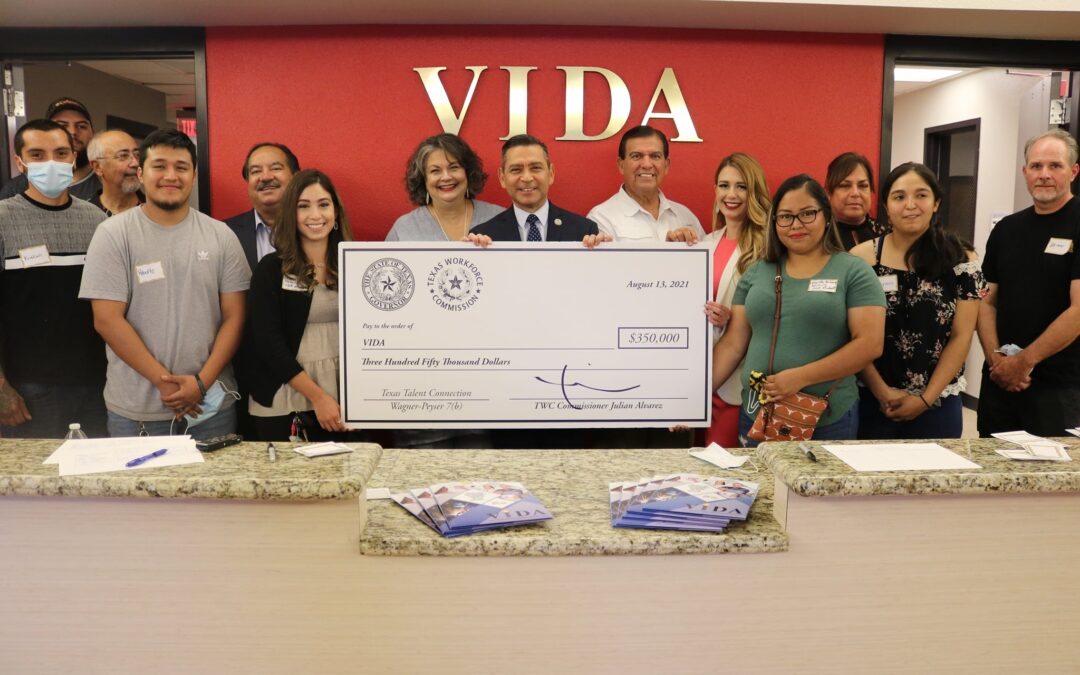 VIDA is Awarded $350,000 Texas Talent Connection Grant for Workforce Training