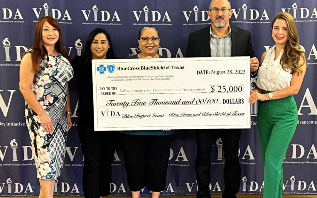 VIDA receives a $25,000 Blue Impact grant from Blue Cross and Blue Shield of Texas (BCBSTX)